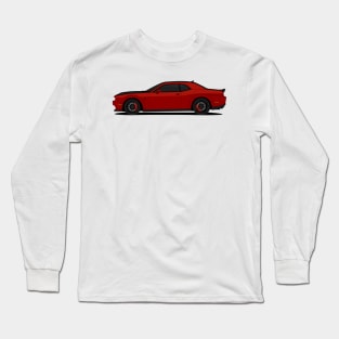 HELLCAT SIDE DARK-RED Long Sleeve T-Shirt